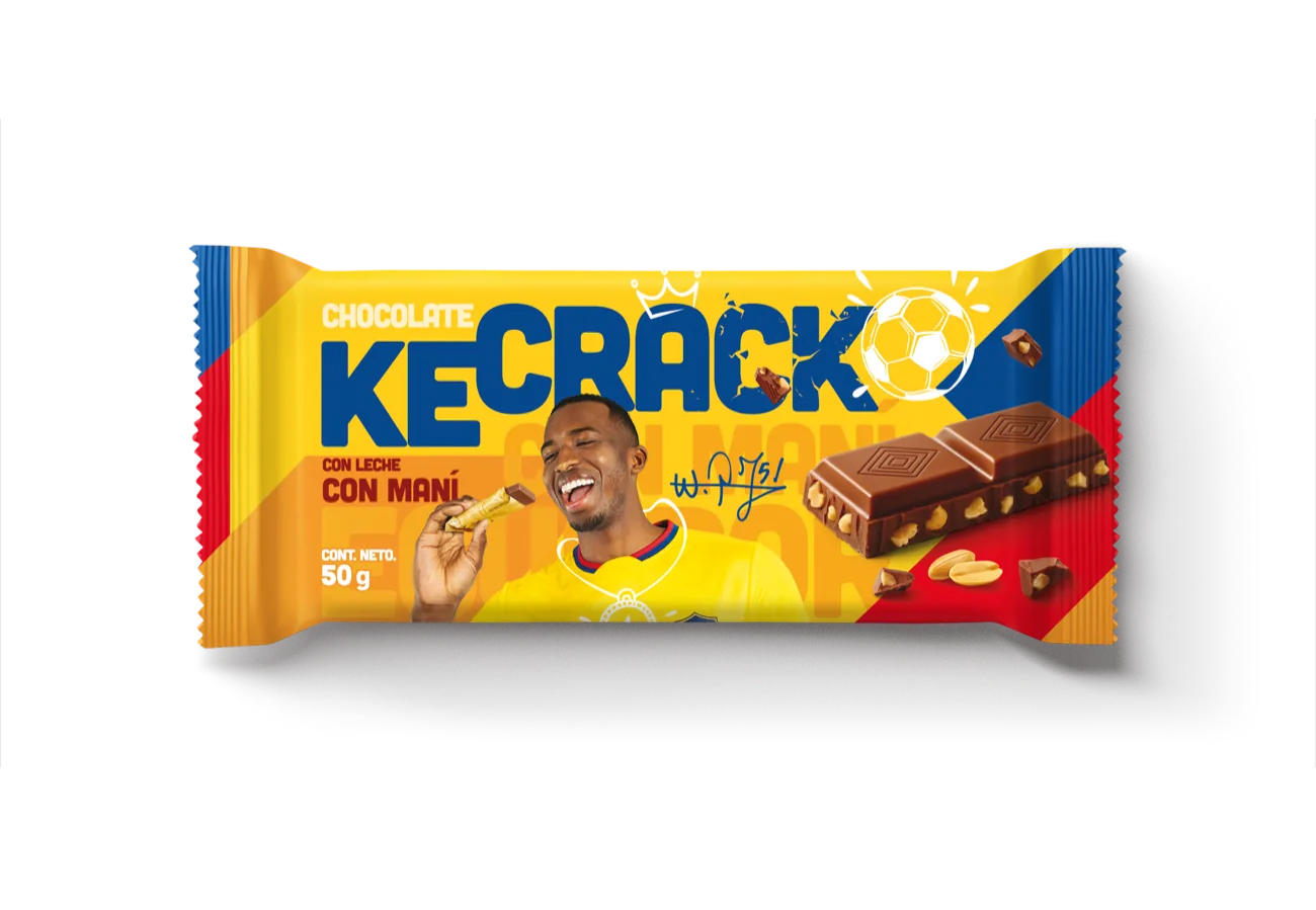 KECRACK Con Leche con Maní 50 gramos